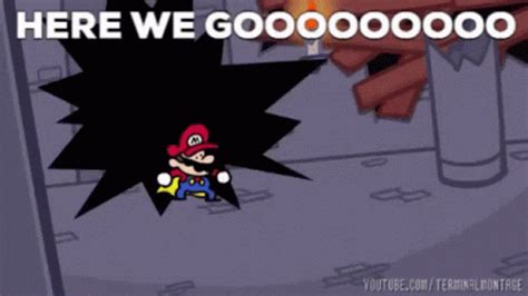 Here We Gooo Mario GIF - HereWeGooo HereWeGo Mario - Discover & Share GIFs