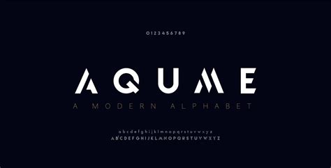 Abstract digital modern alphabet fonts 1904687 Vector Art at Vecteezy