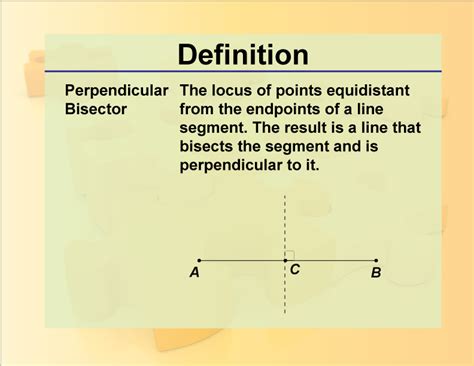 Definition--Geometry Basics--Perpendicular Bisector | Media4Math