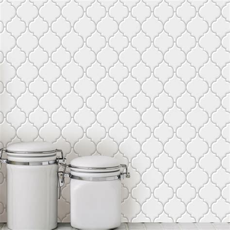 A17066 - 10 Sheets Peel and Stick Tile Backsplash for Kitchen White ...