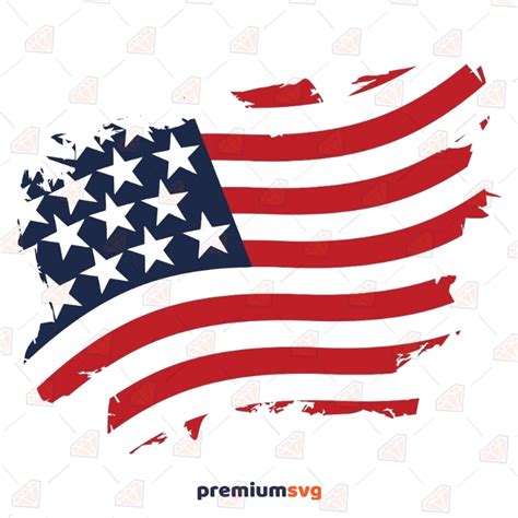 Distressed American Flag SVG Cut Files | 4th of July SVG | PremiumSVG