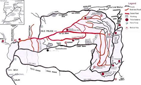 Shimla District Map and Tourist Travel Destination Maps