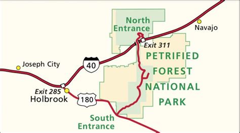 Map of Petrified Forest - Park JunkiePark Junkie