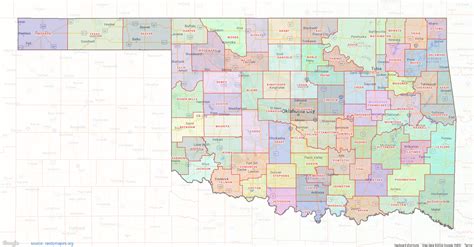 Oklahoma County Map – shown on Google Maps