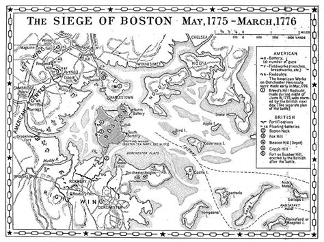 Siege Of Boston Map by Granger