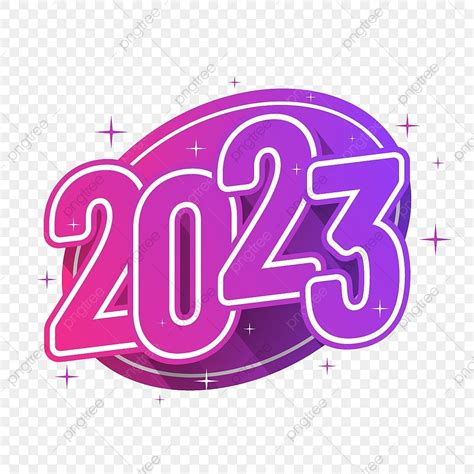 2023 In Gradient Style, 2023, Gradient, New Year PNG and Vector with ...