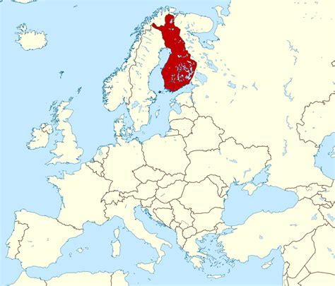 Large location map of Finland | Finland | Europe | Mapsland | Maps of ...