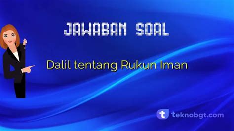 Dalil tentang Rukun Iman