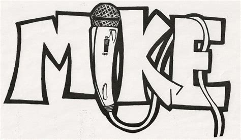 Mike name drawing | Name drawings, Graffiti names, Graffiti lettering