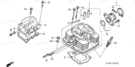 Honda ATV 2006 OEM Parts Diagram for CYLINDER HEAD | Partzilla.com