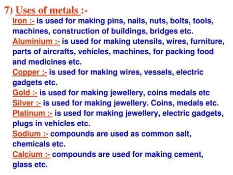 PPT - CHAPTER - 4 MATERIALS : METALS AND NON METALS PowerPoint ...