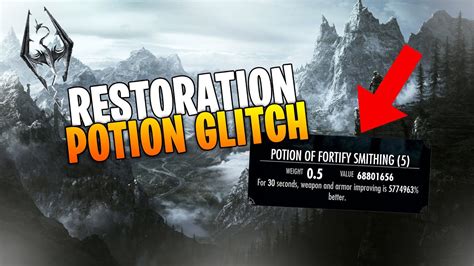 Restoration Potion Glitch | *GOD TIER* gear with *NO MODS* | Skyrim ...