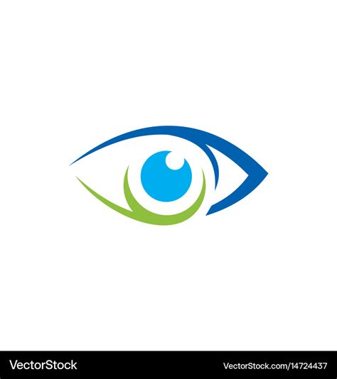 Eye vision icon logo Royalty Free Vector Image