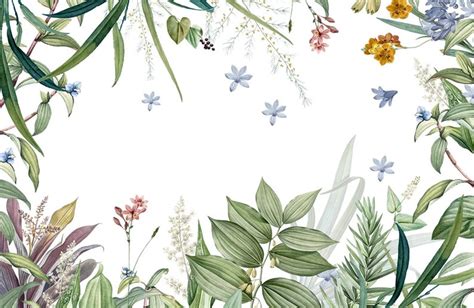 Vintage Botanical Wallpaper Vintage Floral Wallpaper Large - Etsy