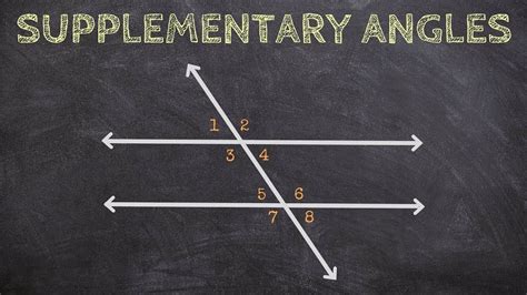 Determining Supplementary Angles from Parallel Lines and a Transversal ...