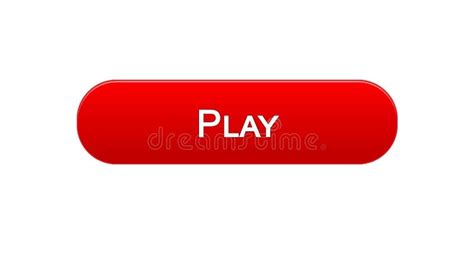 Play Web Interface Button Red Color, Online Game Application, Video ...