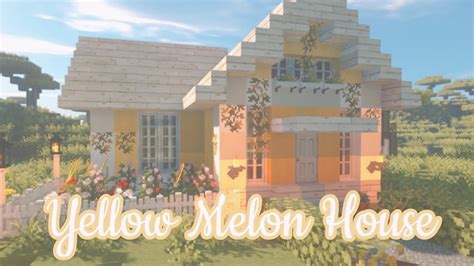 Minecraft: Yellow melon house | Speedbuild - YouTube