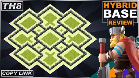 BEST TH8 HYBRID Base 2021 With REPLAY!! Town Hall 8 Base with Copy Link ...