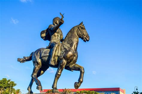 Equestrian statue of Alexander the Great in Alexandria Egypt