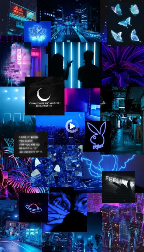 Download Blue And Pink Aesthetic Neon Lights Assorted Wallpaper ...