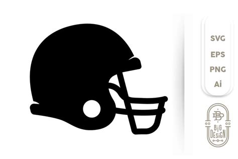 Football Helmet SVG - Football Svg , Helmet Silhouette