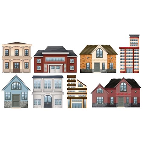 Free Vector | City buildings collection