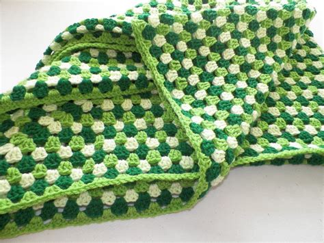 Green crochet afghan Throw Lap never-ending Blanket3 | Etsy | Crochet ...