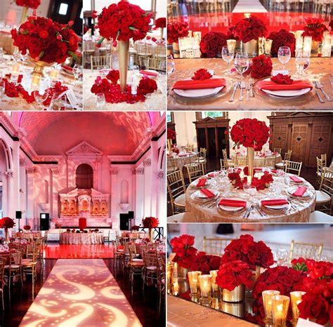 In Red | Wedding reception decorations, Red wedding receptions, Wedding ...