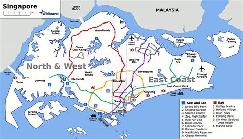 Mapas Detallados de Singapur para Descargar Gratis e Imprimir