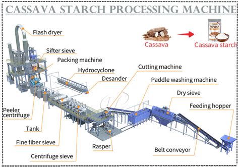 Cassava starch processing machine working principle and cassava starch ...