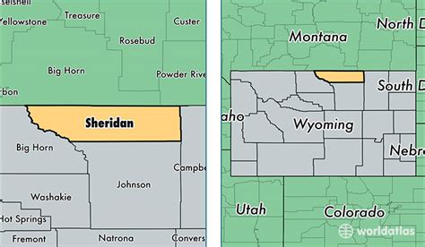 Sheridan County, Wyoming / Map of Sheridan County, WY / Where is ...