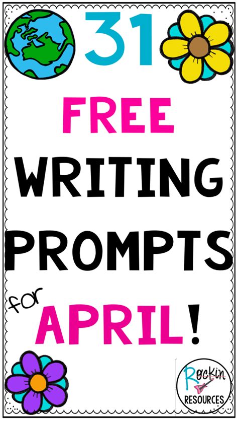 APRIL WRITING PROMPTS | April writing prompts, Writing prompts, April ...