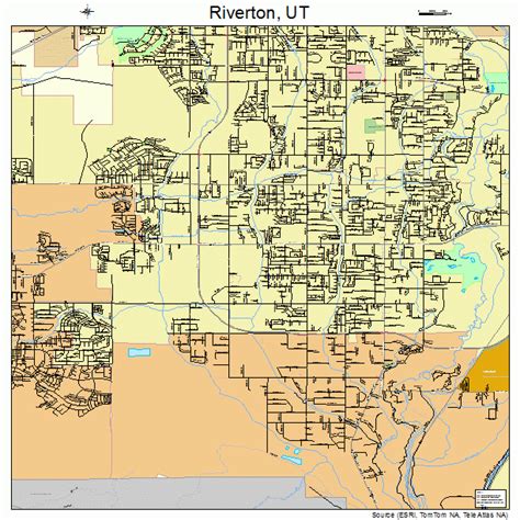 Riverton Utah Street Map 4964340