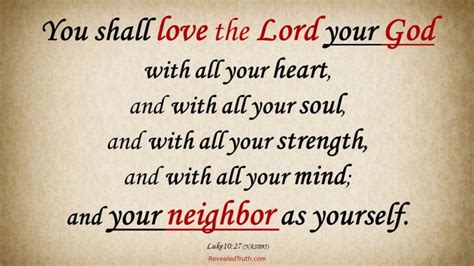 The Two Great Commandments – Love God and People