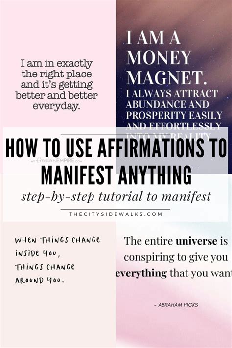 Law of Attraction Techniques: How to Use Affirmations to Manifest ...