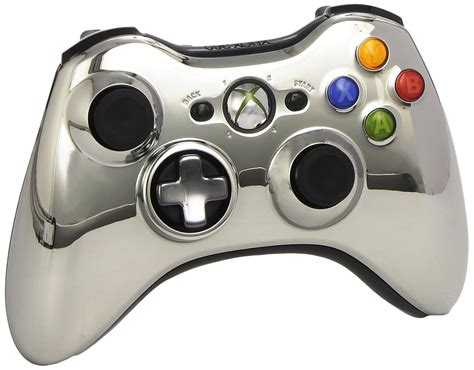 Official Xbox 360 Wireless Controller - Chrome Silver (Xbox 360 ...