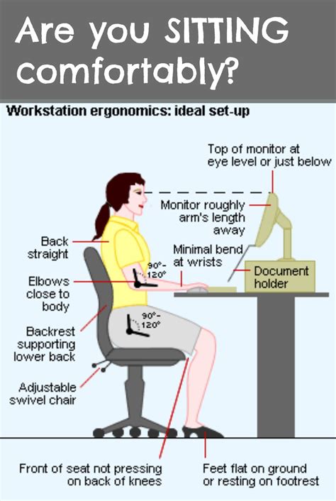 Are you sitting comfortably? Are your desk, computer, and chair set up ...