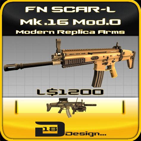 Second Life Marketplace - D18 Design - FN SCAR-L Mk.16 Mod.0