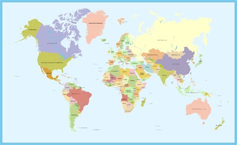 6 Best Images Of World Map Full Page Printable Full Page | Images and ...