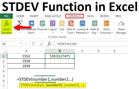 STDEV Function in Excel (Formula, Examples) | How to use STDEV?