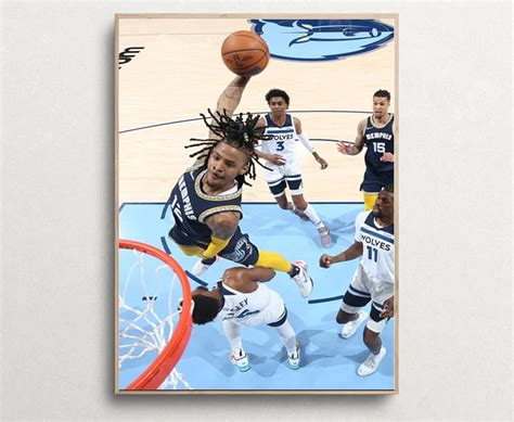 Ja Morant Dunk Poster - Etsy