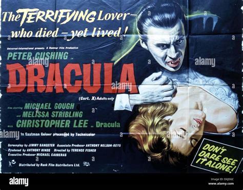 Christopher lee dracula 1958 hi-res stock photography and images - Alamy