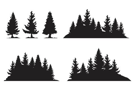 Forest Silhouette Vector Art, Icons, and Graphics for Free Download