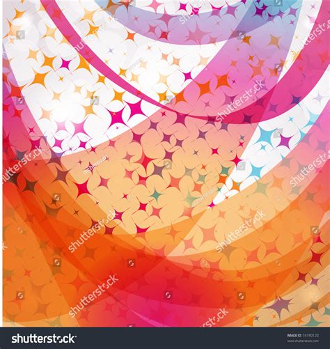 Birthday Background Stars Strips Stock Vector (Royalty Free) 74740120 ...