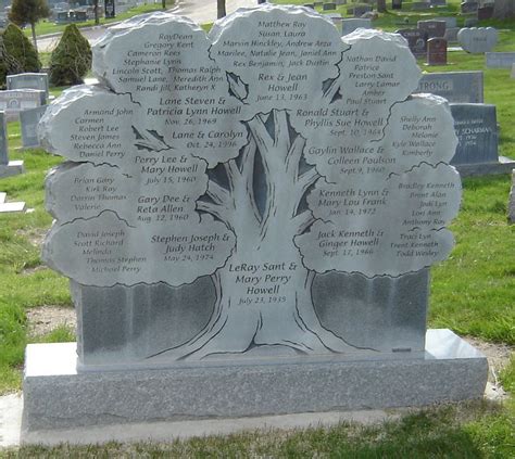 family tree headstone | Unusual headstones, Cemetery monuments ...