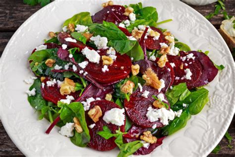 Roasted Red and Yellow Beet Salad with Candied Walnuts | Tips From Town