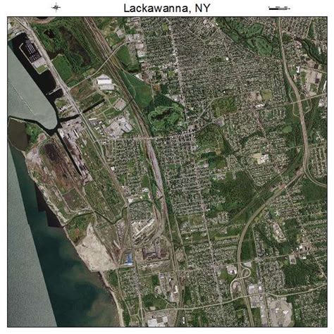 Aerial Photography Map of Lackawanna, NY New York