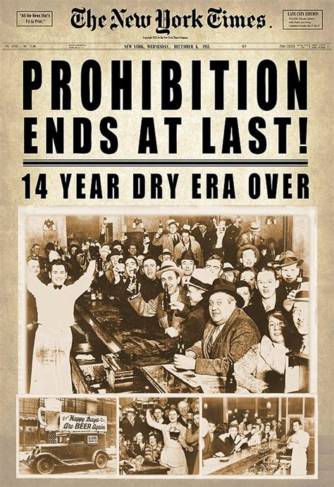 End at Last Prohibition 1933 Repeal Newspaper Digital - Etsy