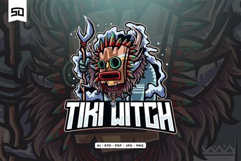 Tiki Mask Mascot Logo, Graphic Templates - Envato Elements