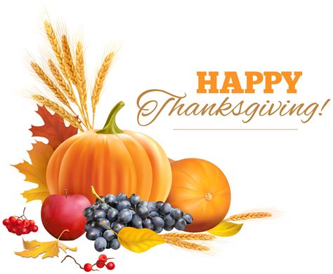 Happy thanksgiving decor clipart image gallery yopriceville png – Clipartix